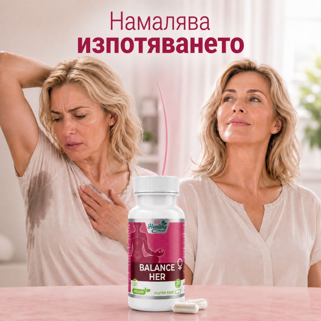 Подкрепа при пери- и менопауза - Balance Her