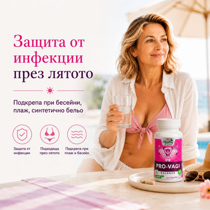 Женски пробиотик срещу парене и сърбеж при уриниране – Pro Vagi